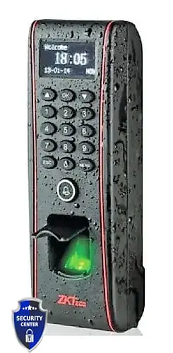 Cerradura control de acceso intemperie lluvia
